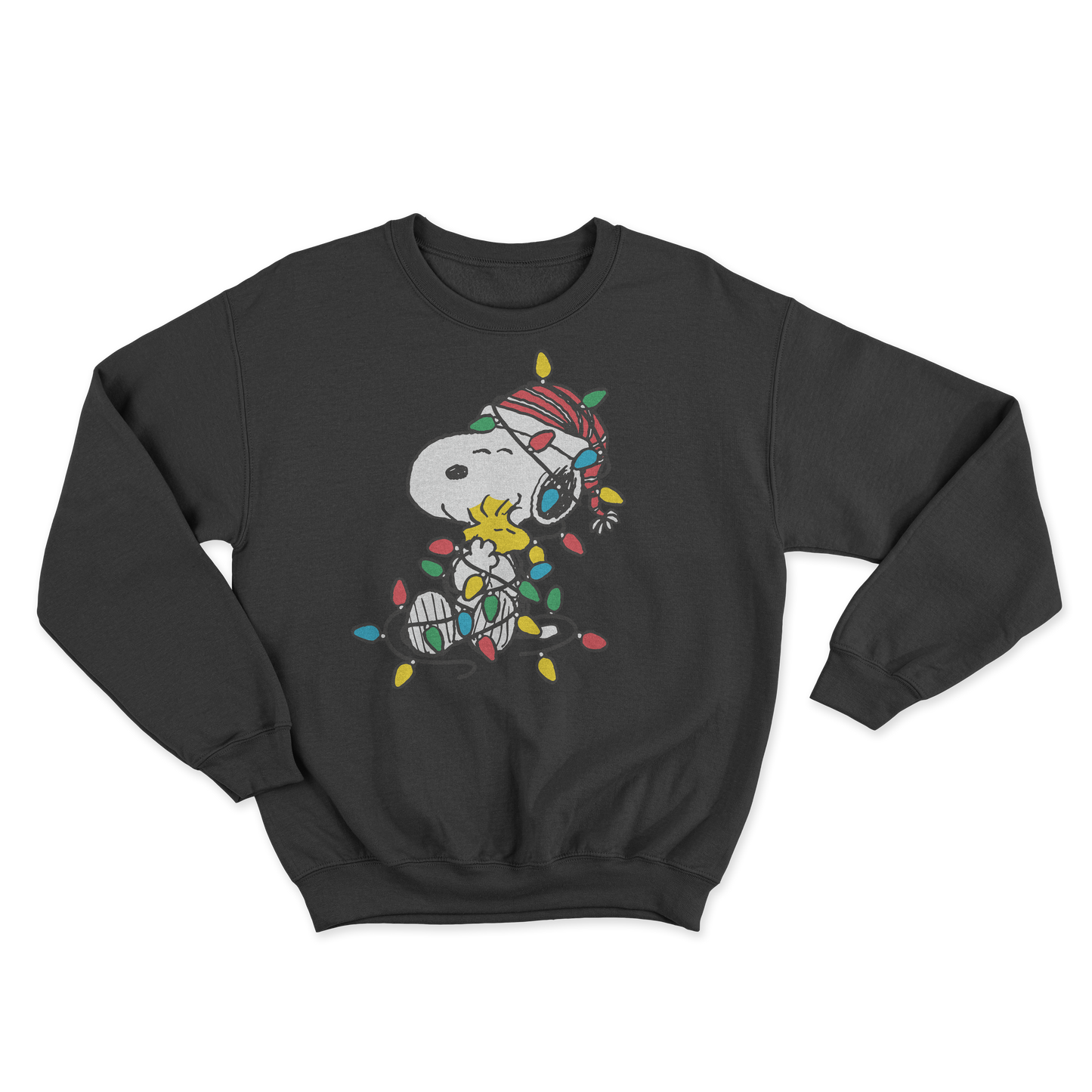 Snoopy Christmas Lights Crewneck