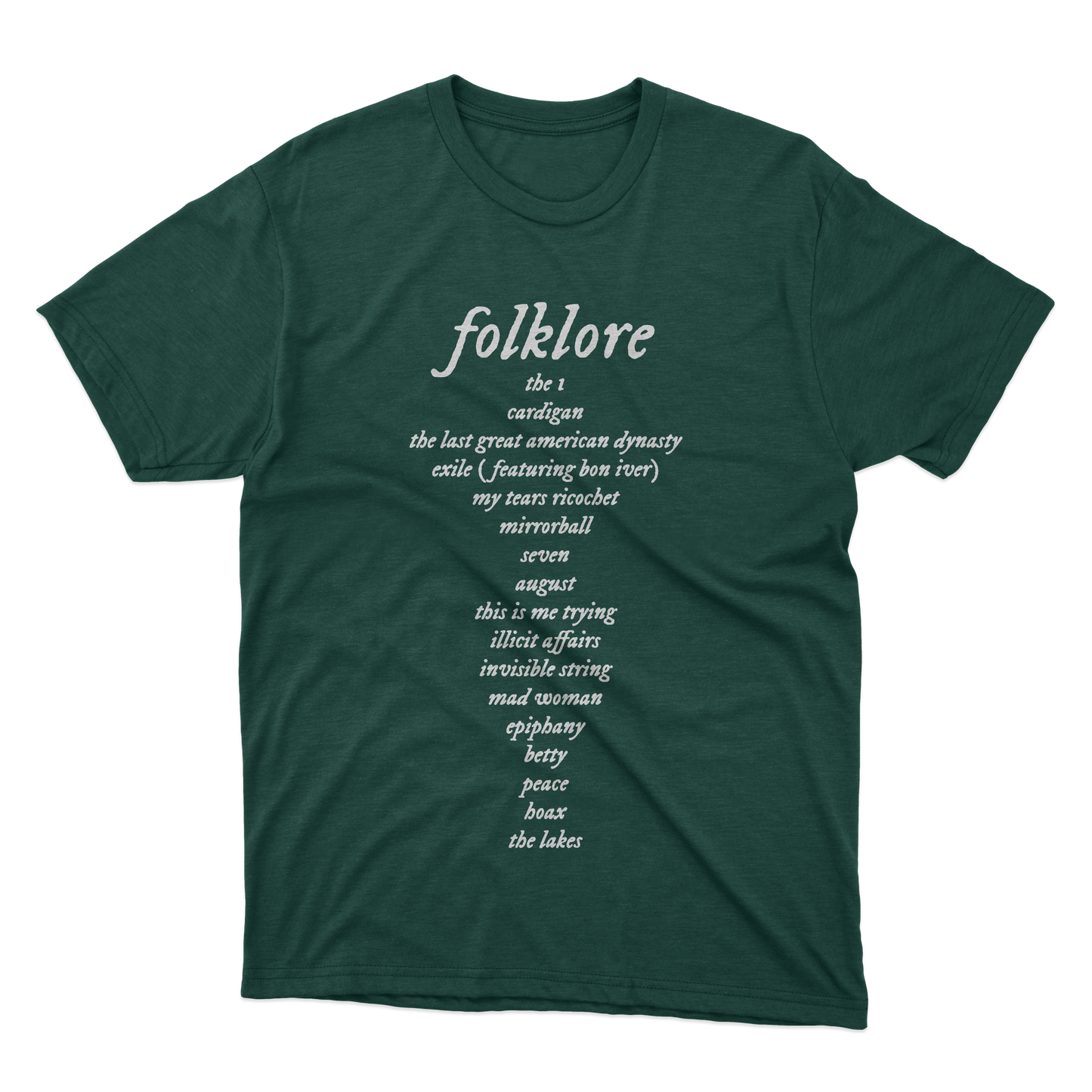 Folklore Tracklist Shirt