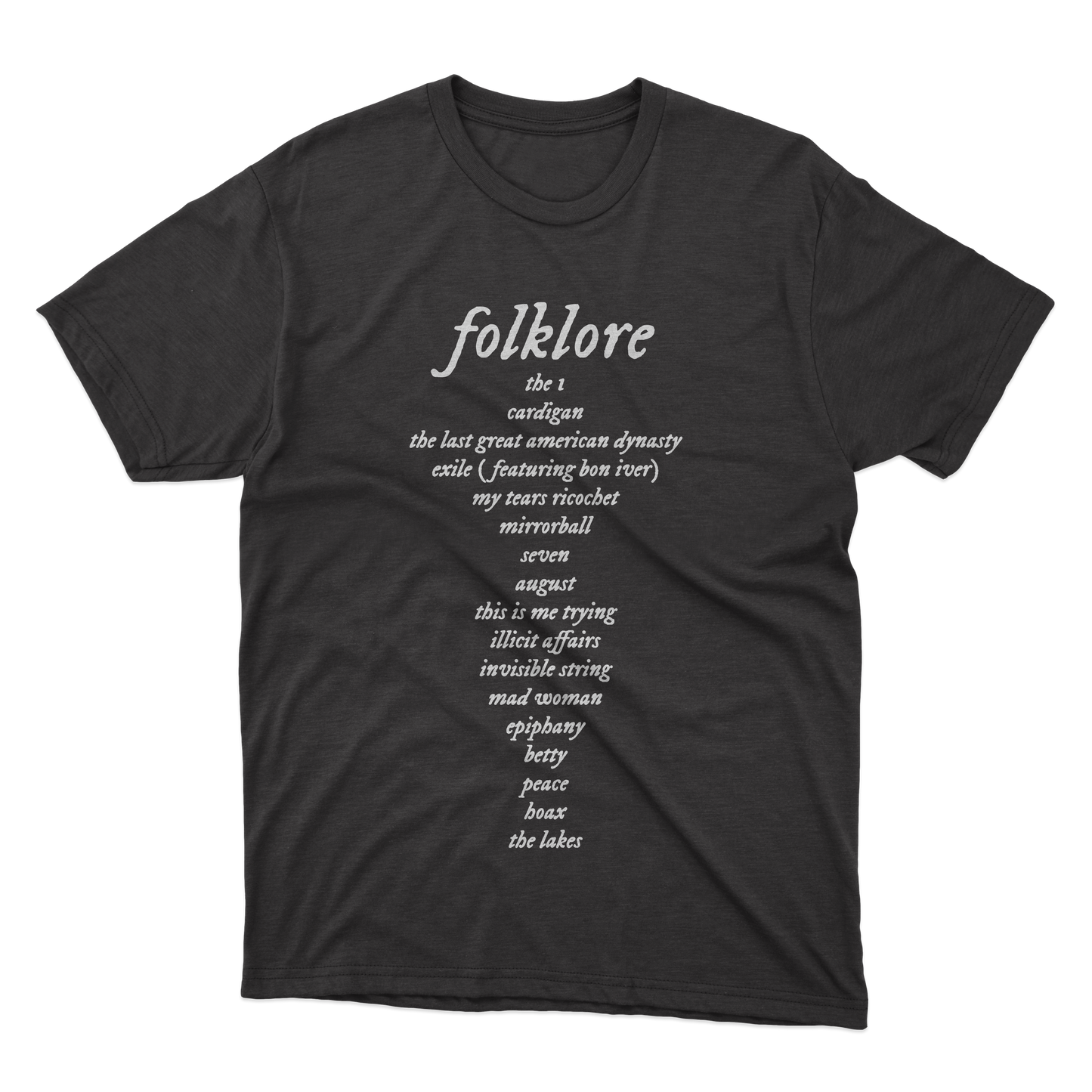 Folklore Tracklist Shirt