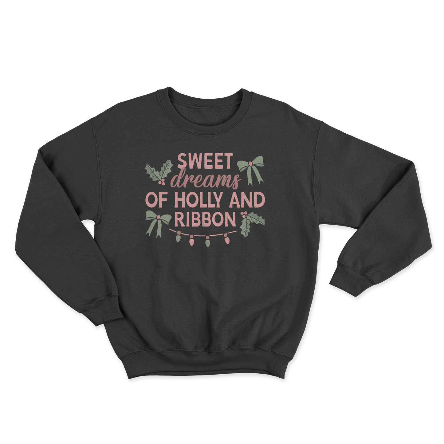 Holly and Ribbon Crewneck