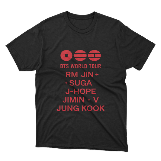 BTS World Tour Names Shirt