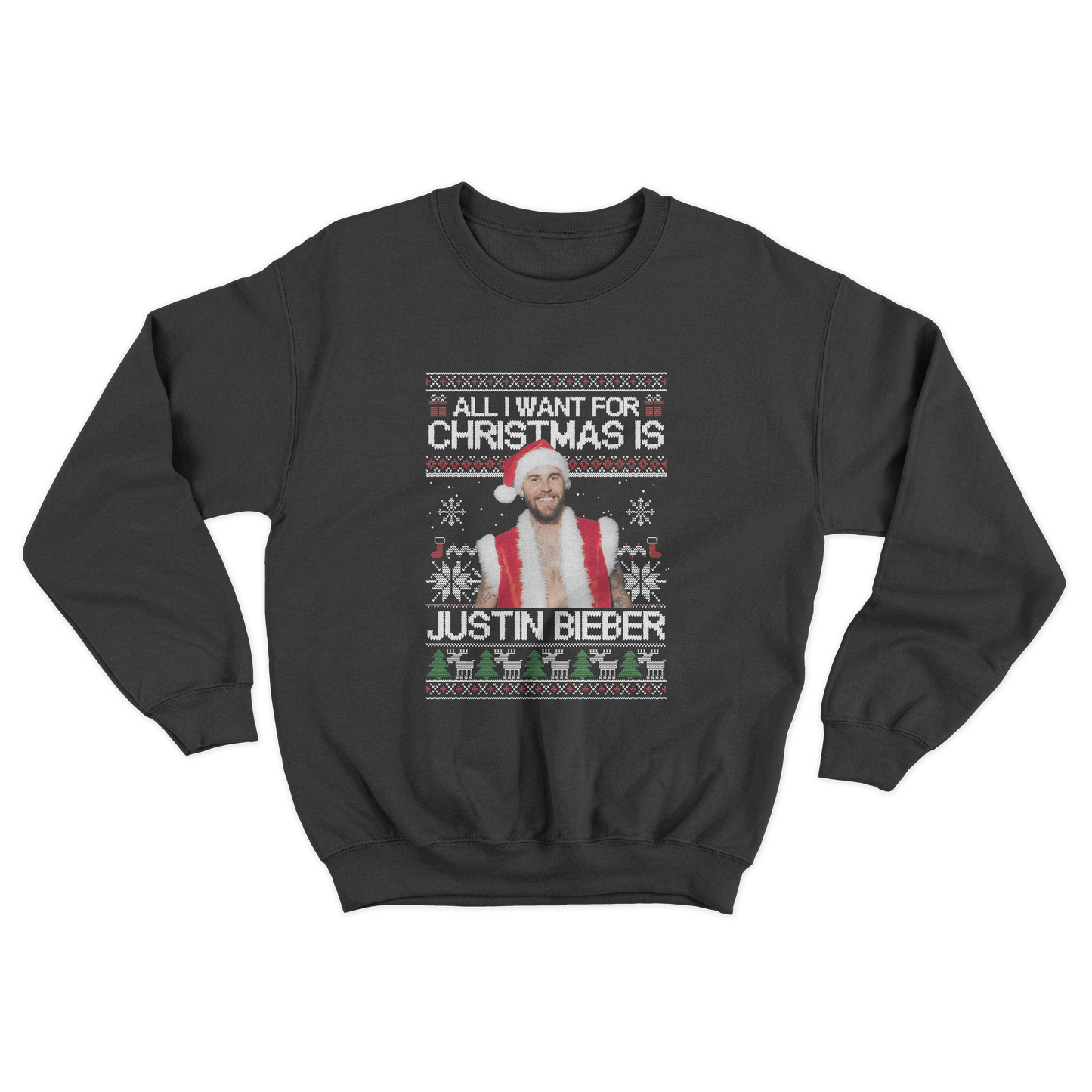 All I Want For Christmas Is Justin Bieber Crewneck