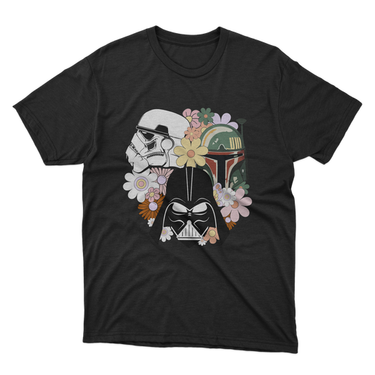 Flowers and Star Wars Shirt